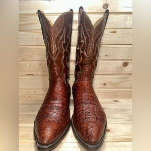 SOLD!!!!! Tony lama Pre-ban Hornback lizard cowboy boots size 10.5 C